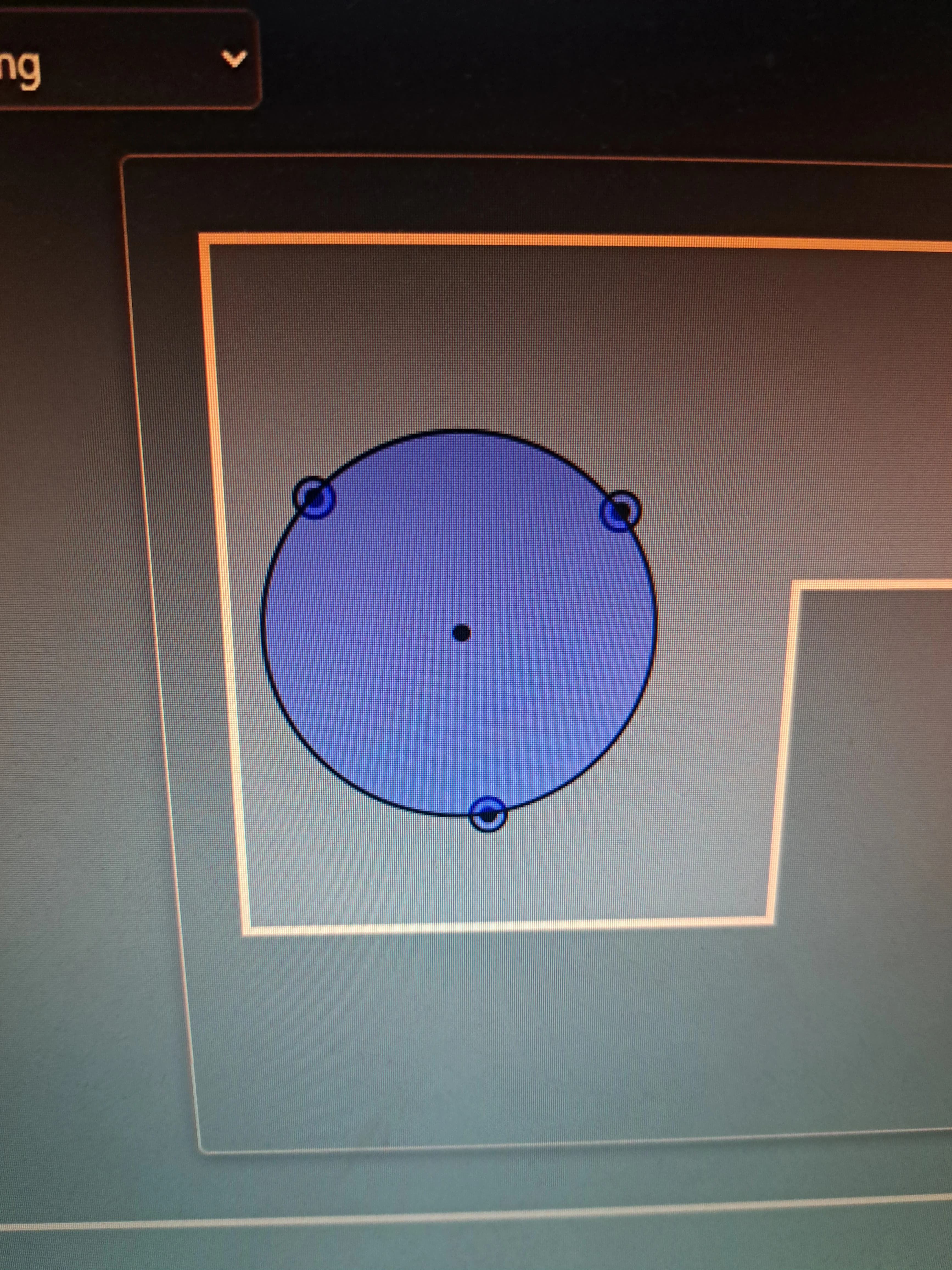 Early stages of the project.
Development of drawing device circles and implementing trilateration.