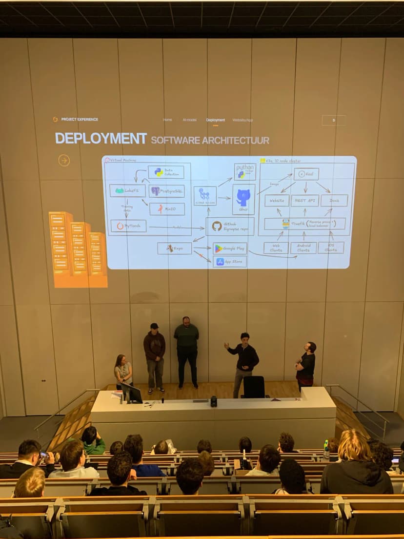 While presenting the tech stack used in the Signapse project.