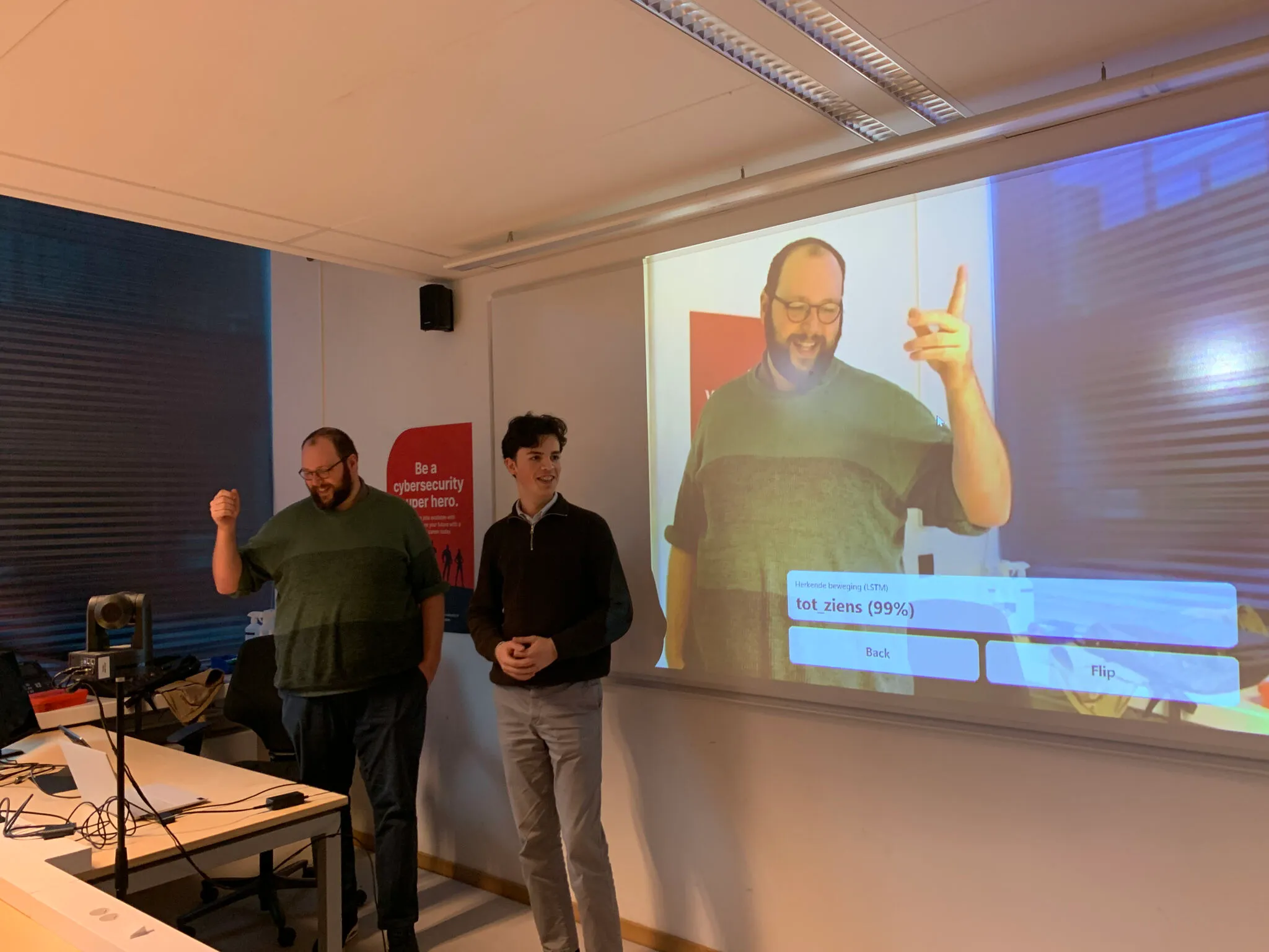 The demo of the Signapse application in action at VIVES.